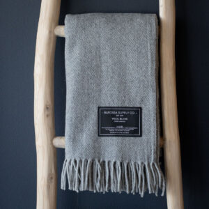 Grey Herringbone Blanket