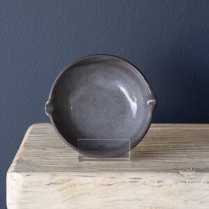 Grey Dish with Double Spout 10cm