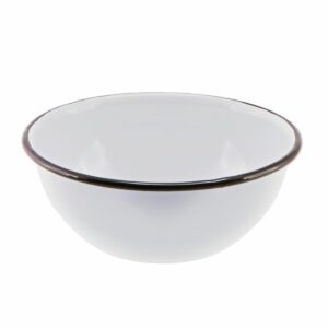 Falcon Mixing Bowl 14cm - Black & White Rim