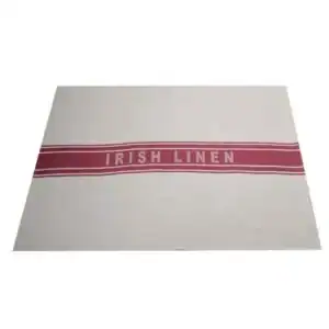 Red Irish Linen Tea Towel