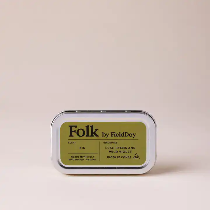 FieldDay Kin Folk Tin of Incense Cones - Image 3