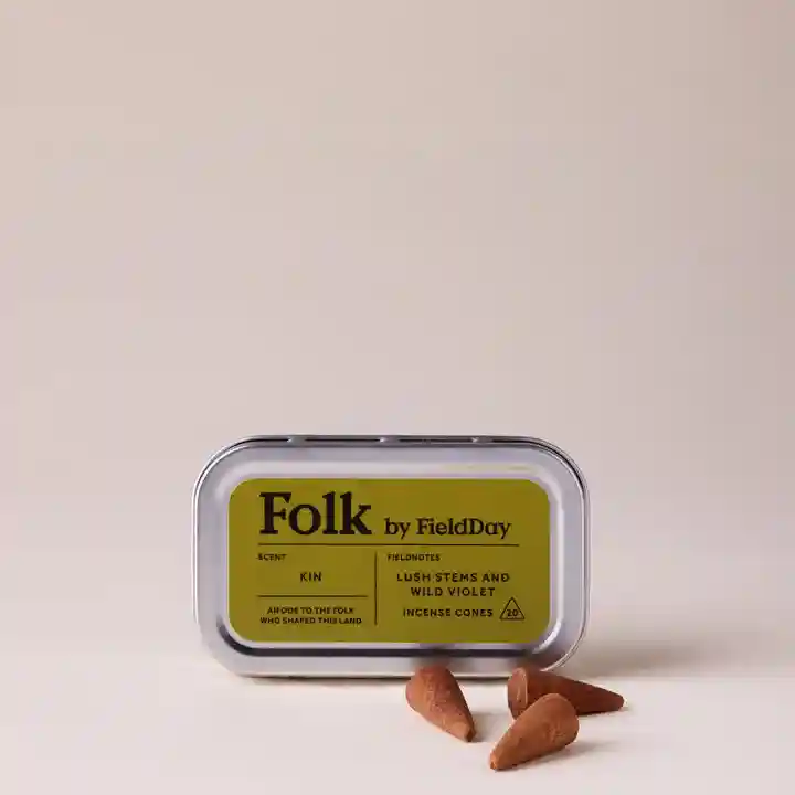 FieldDay Kin Folk Tin of Incense Cones
