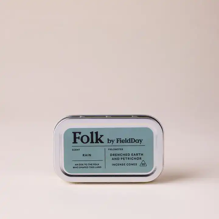 FieldDay Rain Folk Tin of Incense Cones - Image 3