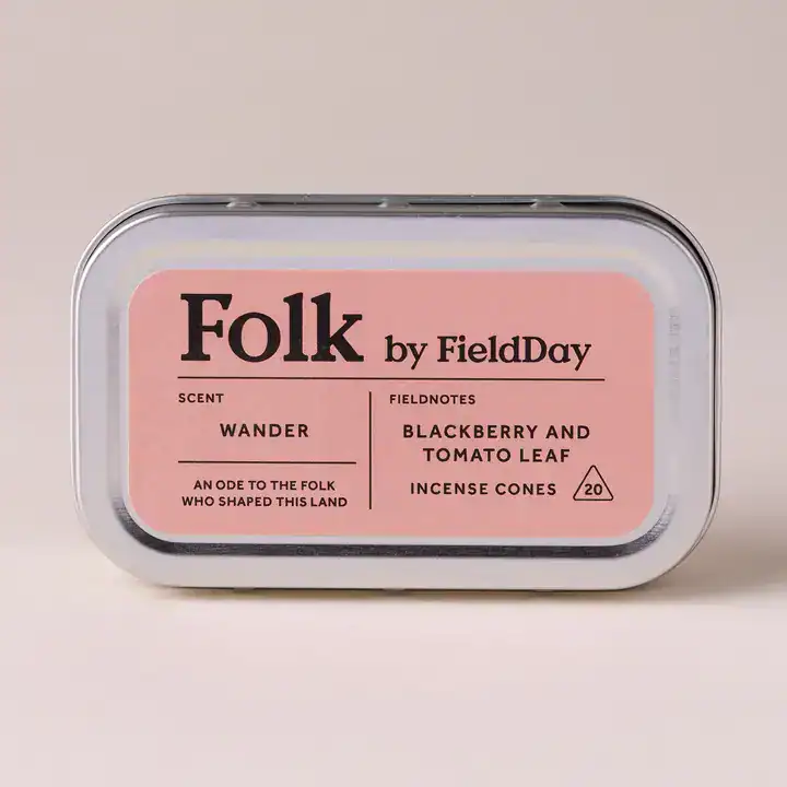 FieldDay Wander Folk Tin of Incense Cones - Image 3