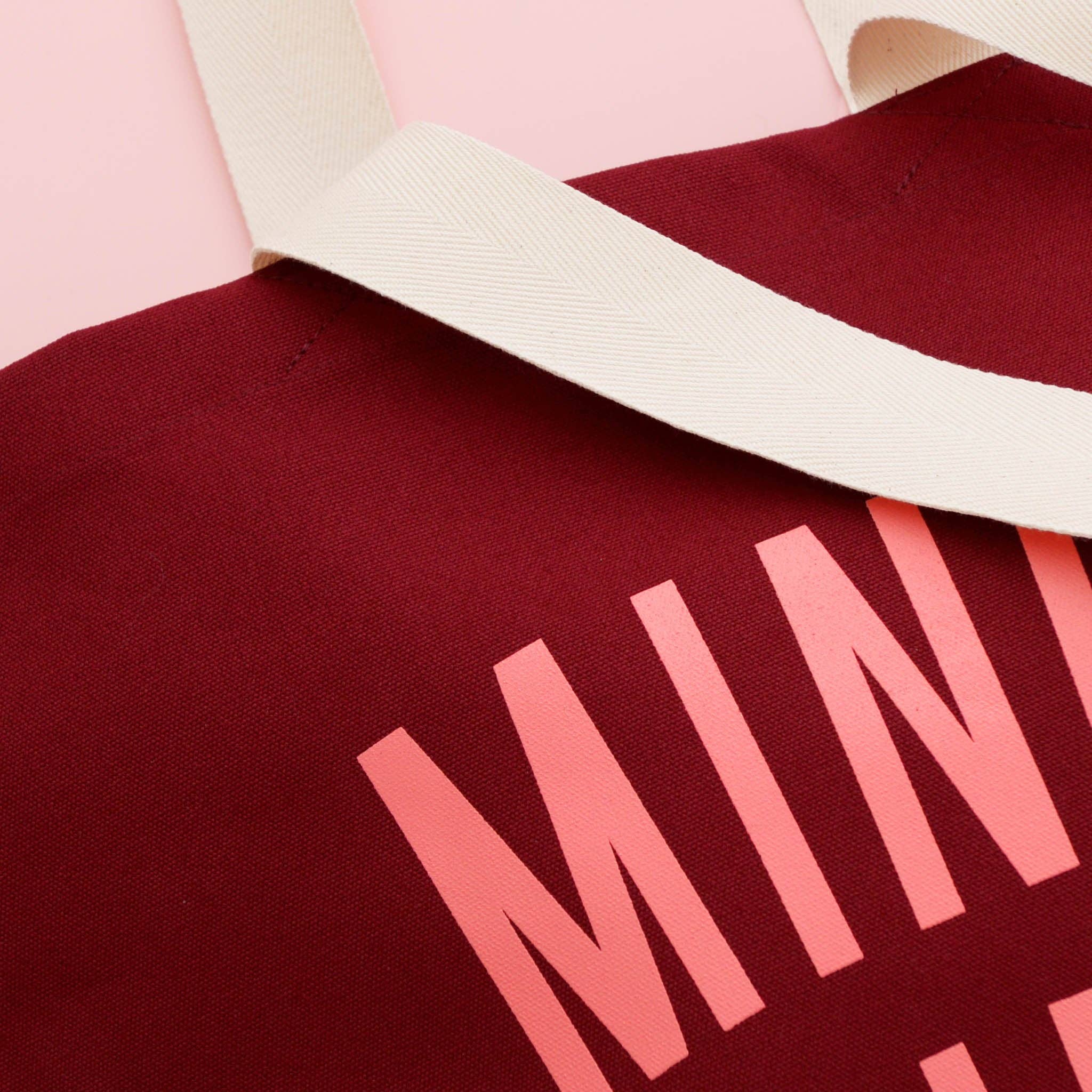Mince Pies - Burgundy Tote Bag - Image 3