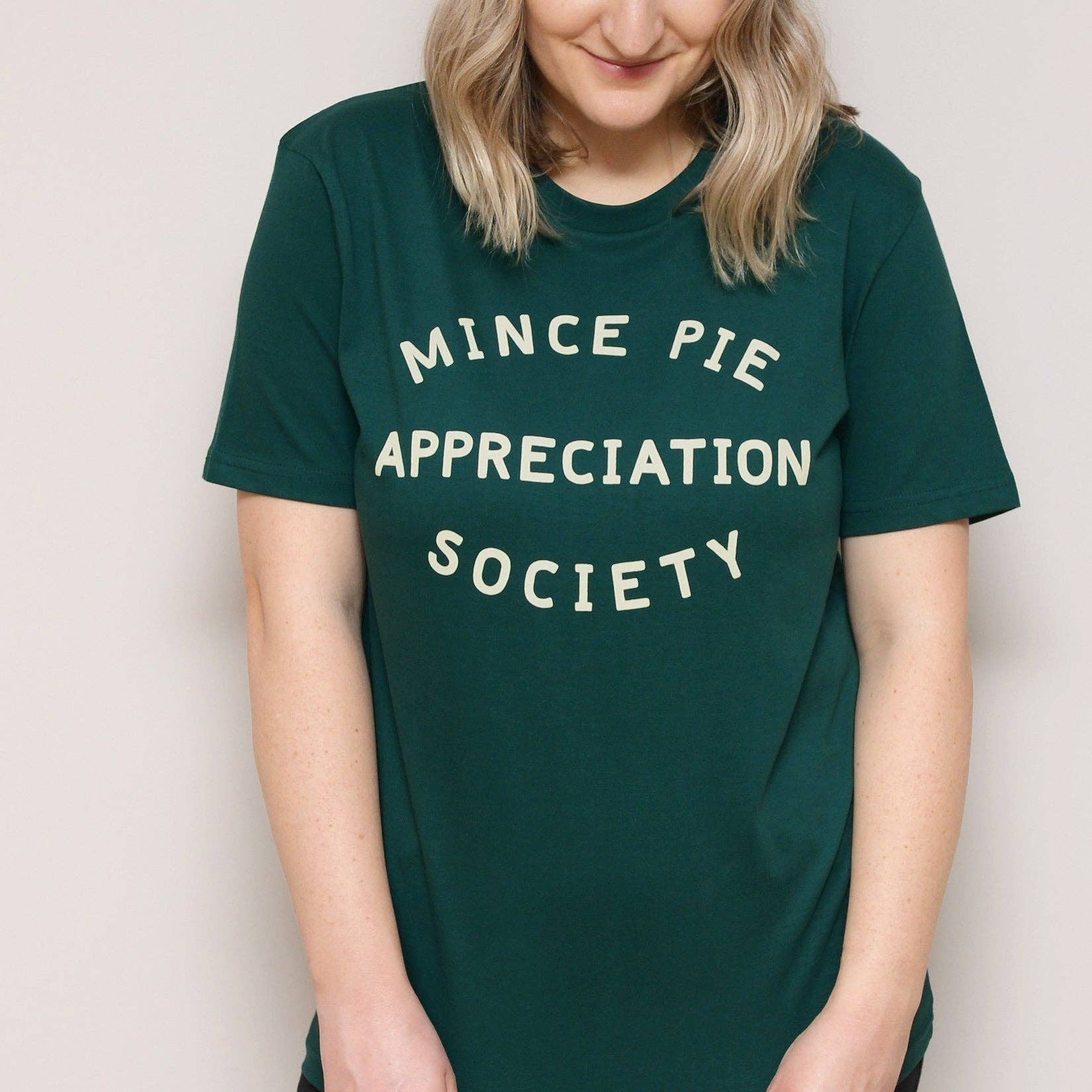 Mince Pie Appreciation Society Unisex T-Shirt - Pine: XS - Image 5