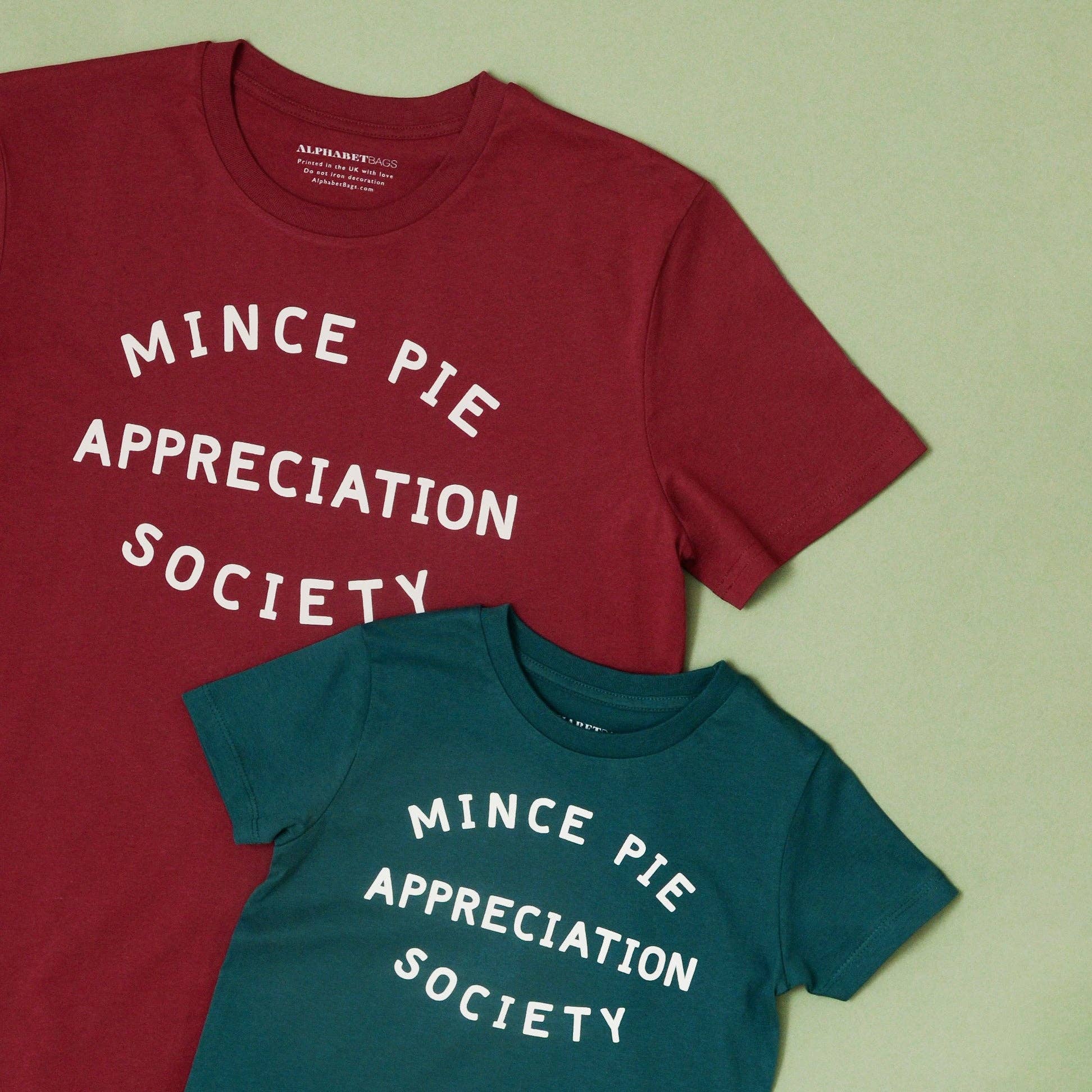 Mince Pie Appreciation Society Unisex T-Shirt - Burgundy: Large - Image 5