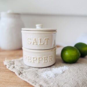 Ceramic Salt & Pepper Stack