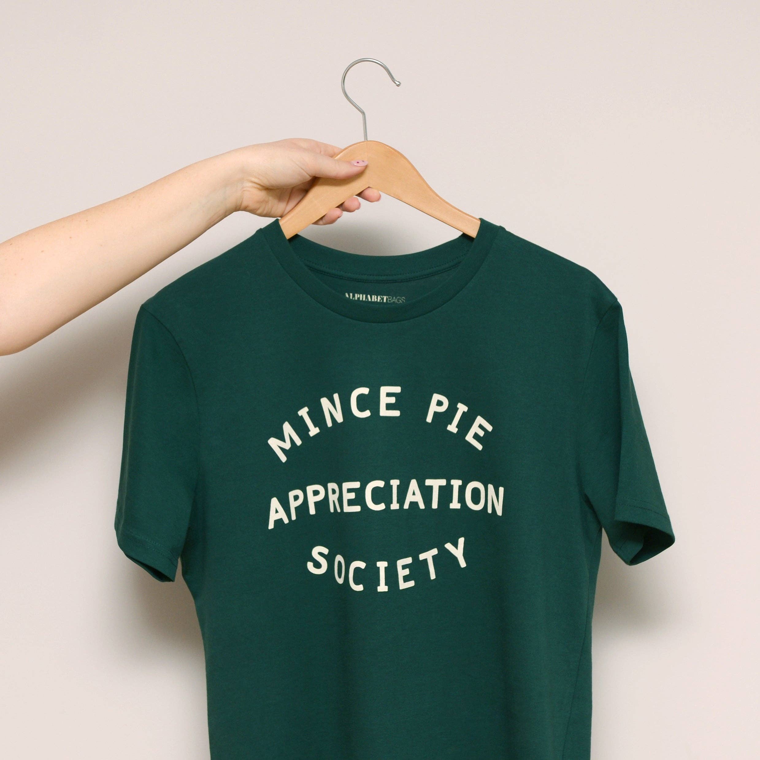 Mince Pie Appreciation Society Unisex T-Shirt - Pine: Small - Image 4