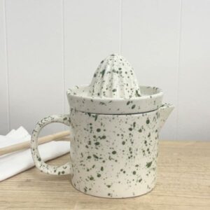 Green Splatter Ceramic Juicer