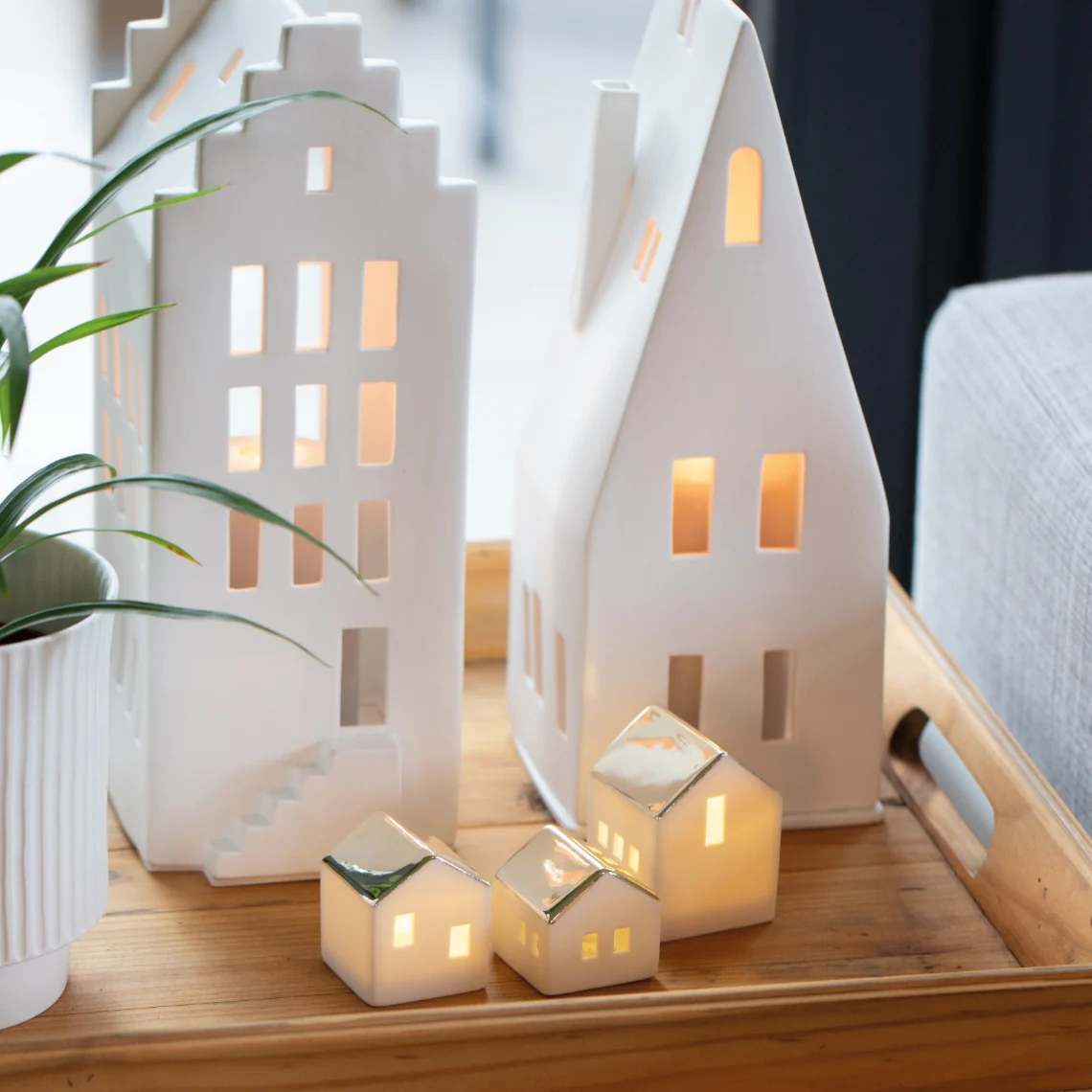 Tealight House - Gable 20cm - Image 2