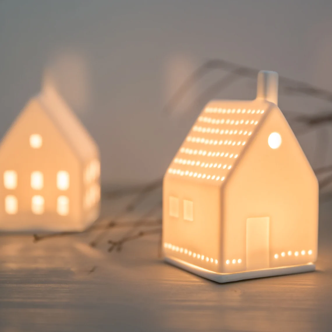 Tealight House with Heart 10cm - Image 2