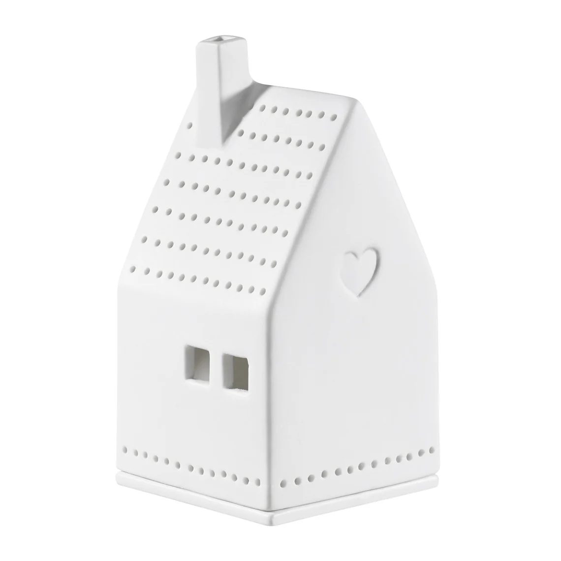 Tealight House with Heart 10cm
